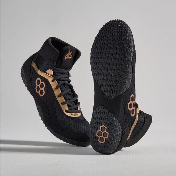 Rudis Jordan Burroughs all I see is gold new with tags wrestling shoes - Picture 2 of 10